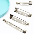thumbnail image 1 of Soumake 100Pcs Practical Alloy Brooch Bar Backs Safety Pins with Holes for Jewellery Findings, 1 of 7