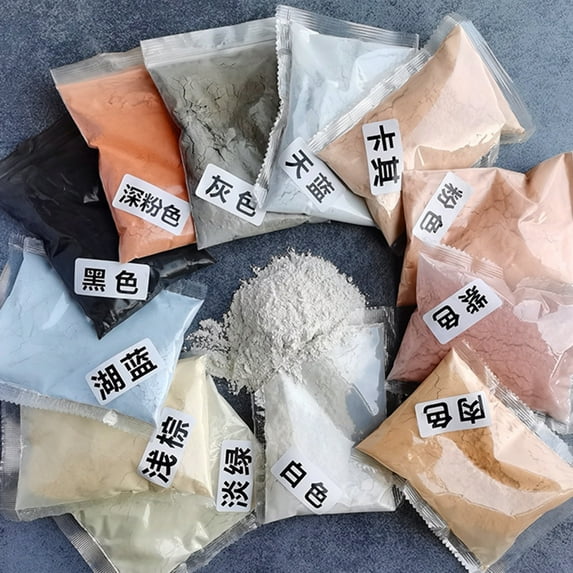 Soumake 100g Bright Color Mosaic Tiles Grout Fadeless Powder Wall Crafts Glass Grout for Floor