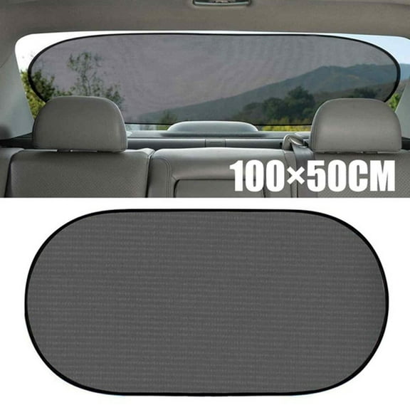 Soumake 100x50cm Universal Car Rear Window Mesh Sunshade Sun UV Cover