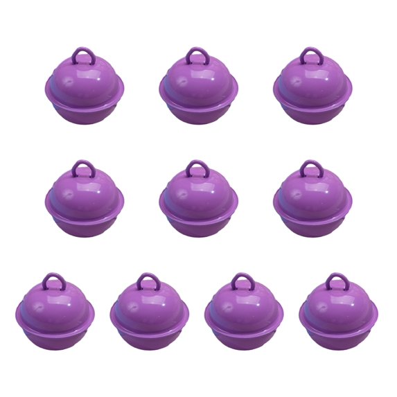 Soumake 10Pcs Christmas Bells Assortment Kit Colorful Bell Charms Metal Craft Pendant Handmade Jewelry Keychain DIY Making Accessories Party Festival Decorations