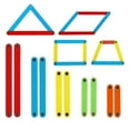 thumbnail image 1 of Soumake 10Pcs/Set 4-10cm Magnetic Geometric Strips Tools Building Polygon Learning Aids, 1 of 4
