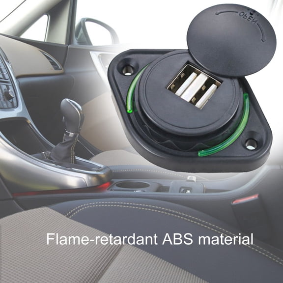 Soumake 12V-24V Car Charger Dual Usb Port 3.1A Led Quick Charge Mini Adapter For Auto Practical