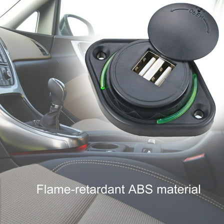 Soumake 12V-24V Car Charger Dual Usb Port 3.1A Led Quick Charge Mini Adapter For Auto Practical