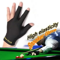 Soumake 1Pc Spandex Snooker Billiard Cue Gloves Pool Left Hand Open Three Finger Glove Fashion