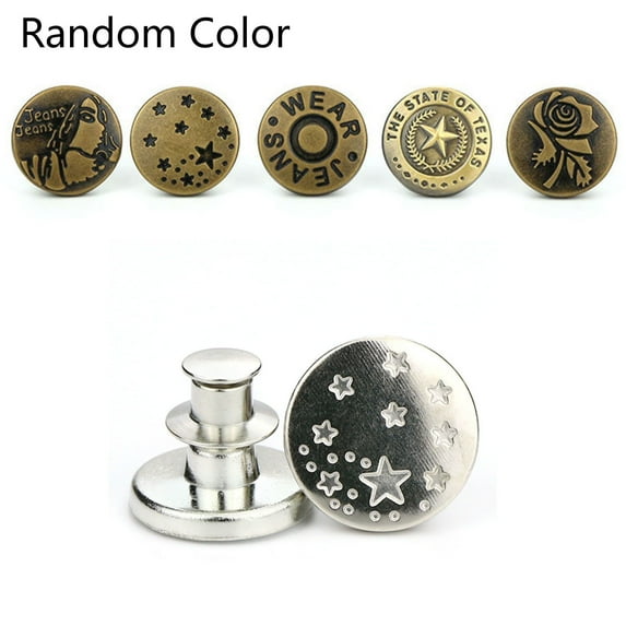 Soumake 2 Sets Pants Waist Tightness Adjustment Button Rivet Stud Snap Clasp Closure