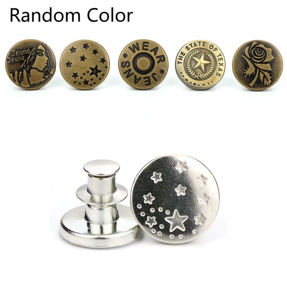 Soumake 2 Sets Pants Waist Tightness Adjustment Button Rivet Stud Snap Clasp Closure