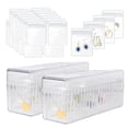 thumbnail image 1 of Soumake 20/40 Pcs Transparent Jewelry Storage Bags Dustproof Moisture-Proof Antioxidation Waterproof Earrings Rings Necklace Storage Pouches With Storage Box, 1 of 8