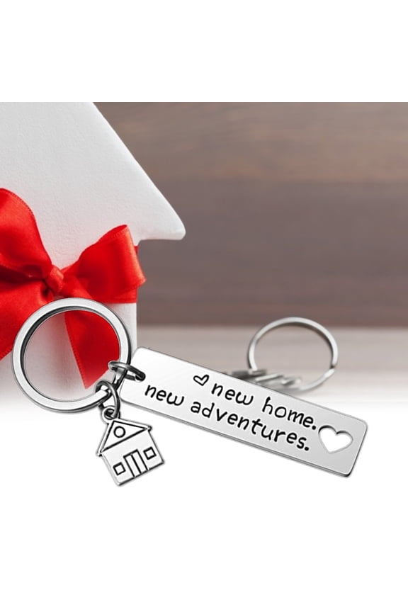 2021 Letter Engraved Moving Housewarming Gift Stainless Steel Key Chain Gift