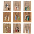 thumbnail image 1 of Soumake 2Pcs Adjustable Extension Chain Faux Crystal Couple Necklaces Magnetic Heart Hexagonal Stone Pendant Necklace Jewelry Accessories, 1 of 8