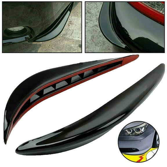 Soumake 2Pcs Auto Car Front Rear Bumper Corner Guard Cover Strip Anti-Scratch Protector