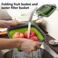 thumbnail image 1 of Soumake 2Pcs Fruit Drain Baskets Food Grade Large Capacity Hanging Hole Design BPA Free Space-saving Collapsible Drainer Fruit Vegetable Washing Baskets for Home, 1 of 8