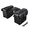 thumbnail image 1 of Soumake 2Pcs Universal Waterproof Motorcycle Saddle Bag Pannier Side Storage Luggage Practical, 1 of 1