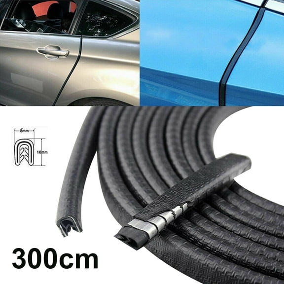 Soumake 300Cm Universal Auto Car Door Edges Anti-Collision Protector Trim Guard Strip Practical