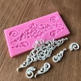 thumbnail image 1 of Soumake 3D Relief Flower Silicone Fondant Mold Chocolate Cake Border Decoration Mould Household, 1 of 4