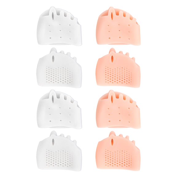 Soumake 4 Pairs Silicone Toe Separators for Women Soft Toe Separators for Overlapping Toes Foot Corrector Overlapping Toes Straightener