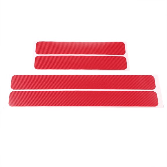 Soumake 4Pcs/Set Scuff Plate Film Classic Convenient Auto Supply Car Carpet Strip Sticker For Motor Vehicles Practical