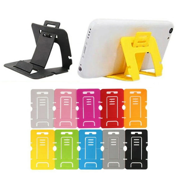 Soumake 5Pcs Lazy Plastic Universal Portable Foldable Card Mobile Phone Stand Holder Practical