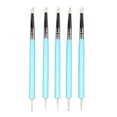 thumbnail image 1 of Soumake 5Pcs Silicone Clay Sculpting Tool Modeling Dotting Pottery Craft for DIY Handicraft Nail Art Cake Decoration, 1 of 8