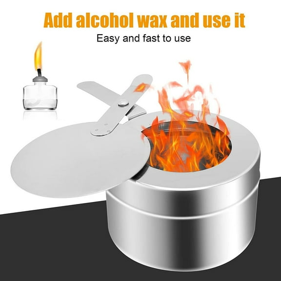 Soumake Alcohol Furnace Non-electricity Required Anti-oxidation Cooking Stainless Steel Liquid Alcohol Buffet Heater Camping Supply