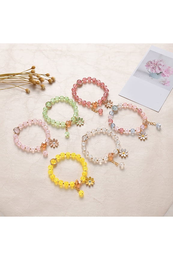 Bracelet Faux Crystal Exquisite Women Attractive Sunflower Bracelet for Gift