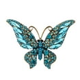 thumbnail image 1 of Soumake Butterflies Shape Large Lapel Pin Christmas Rhinestone Shiny Brooch Pin Scarf Clip, 1 of 5