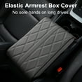 thumbnail image 1 of Soumake Car Armrest Box Pad Soft Faux Leather Comfortable Protective Armrest Mat Heightening Pad Hand Support, 1 of 8