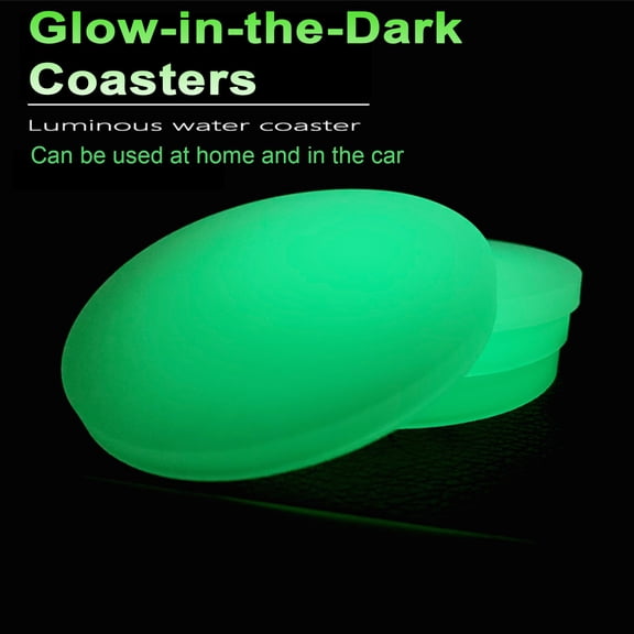 Soumake Car Cup Holder Coaster Non-Slip Heat Resistant Luminous Design Car Accessory Car Water Coaster For Easy Mug Location