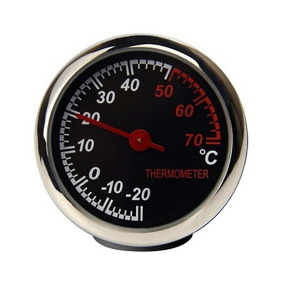Soumake Car Interior Mini Quartz Watch Clock Hygrometer Thermometer Dashboard Ornament Practical