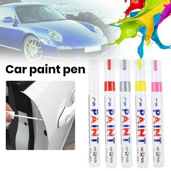 Soumake Car Paint Pen 12 Colors Quick Dry Waterproof Oil Based Medium Tip Metal Wood Fabric Plastic Rock Painting Glass Industrial Marker Pen