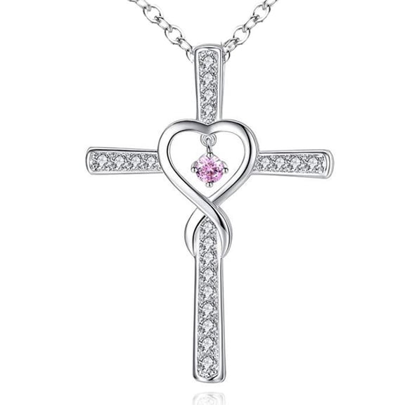 Soumake Casual Pendant Necklace Cross Design Comfortable to Wear Ornaments Unisex Handsome Necklace for Vacation