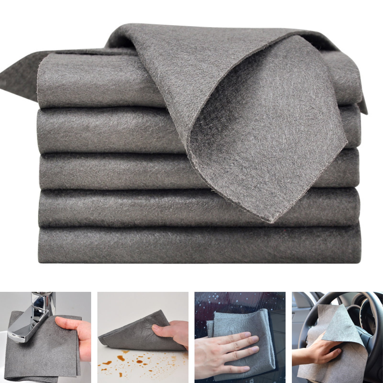 Glass Rag Soumake Cleaning Towel High Water Absorption Strong Decontamination Oil ...