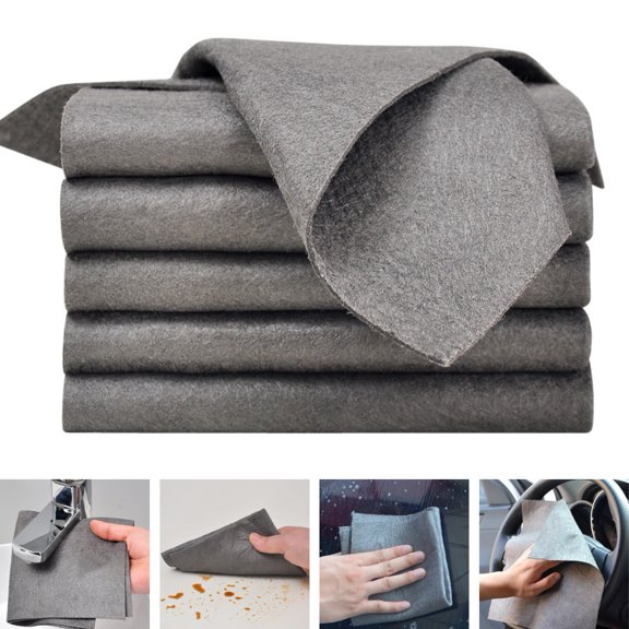 Soumake Cleaning Towel High Water Absorption Strong Decontamination Oil Free No Watermark Clean Table Toughness Reusable Glass Cleaning Rag for Kitchen