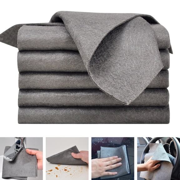 Soumake Cleaning Towel High Water Absorption Strong Decontamination Oil Free No Watermark Clean Table Toughness Reusable Glass Cleaning Rag for Kitchen