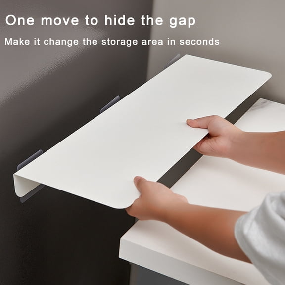 Soumake Countertop Extension Board Punch-Free Waterproof Kitchen Gap Barrier Narrow Gap Filler Extention Plate Thick Kitchen Bathroom Counter Range Gap Cover Board