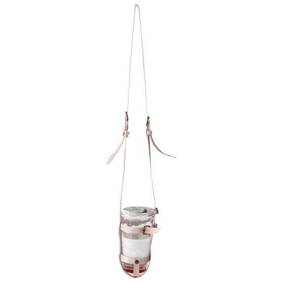 Soumake Crossbody Water Bottle Carrier Convenient to Carry Long Service Life Pure Color Hollow Water Cup Bag for Outdoor