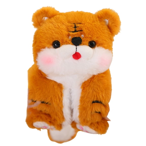 Soumake Cute Panda Raccoon Lion Dog Rabbit Monkey Tiger Plush Doll Slap Bracelet Series Plush Toy Soft Cartoon Stuffed Animal Toy Boys Girls Birthday Gift