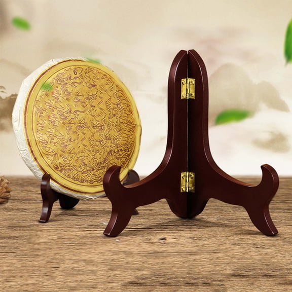 Soumake Display Stand Foldable Exquisite Handmade Decorative Plate Stand Holder Picture Frame Display Rack Showcase Supplies