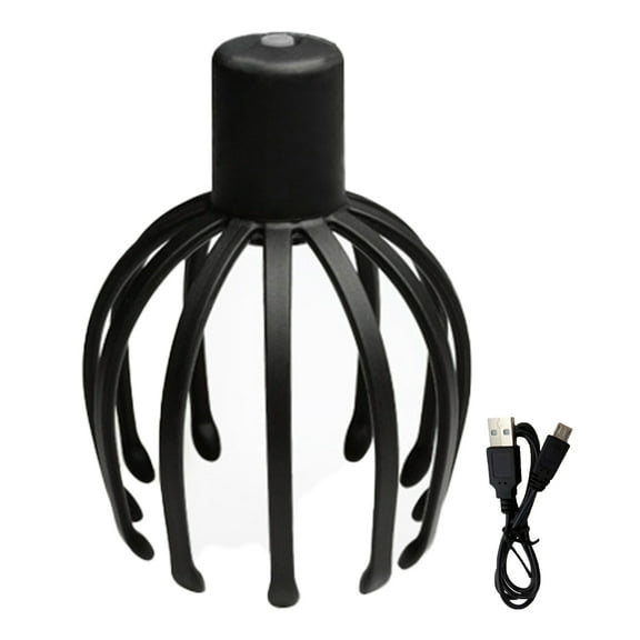Soumake Electric Octopus Head Massager Deep Scalp Massage 3 Modes Vibrating Head Massager Cordless Portable Octopus Claw Scalp Massage Tool
