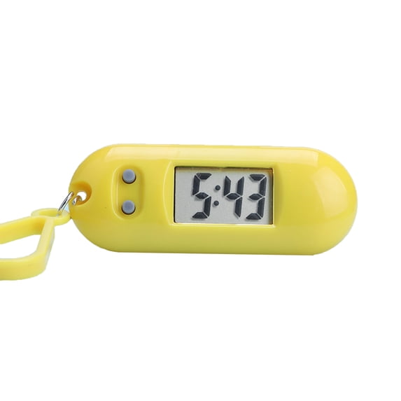 Soumake Electronic Clock Silent Lcd Digital Display Portable Student Exam Study Desktop Clock Keychain For Library Practical