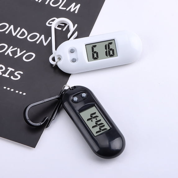 Soumake Electronic Clock Silent Lcd Digital Display Portable Student Exam Study Desktop Clock Keychain For Library Practical
