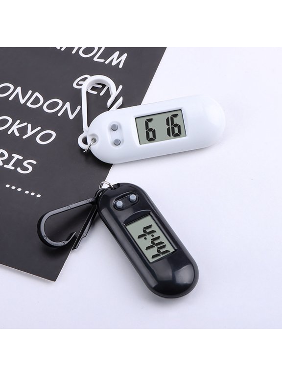 Electronic Clock Silent Lcd Digital Display Portable Student Exam Study Desktop Clock Keychain For Library Practical