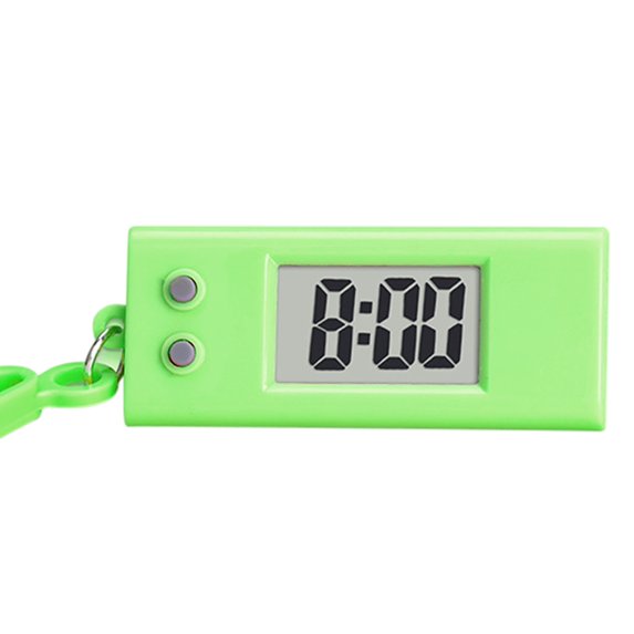 Soumake Electronic Clock Silent Lcd Digital Display Triangle Student Desktop Clock Keychain For Exam Practical