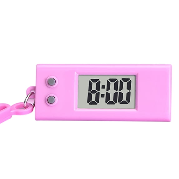 Soumake Electronic Clock Silent Lcd Digital Display Triangle Student Desktop Clock Keychain For Exam Practical