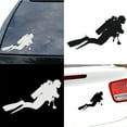 thumbnail image 1 of Soumake Fashion Scuba Diver Reflective Car Vehicle Body Window Decals Sticker Decor, 1 of 3