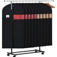 thumbnail image 1 of Soumake Garment Bag Business Card Holder Clear Window Dustproof Hanging Clothes Bag Non-Woven Fabric Closet Storage Coats Jackets Shirts Suit Garment Cover Bedroom Supplies, 1 of 8