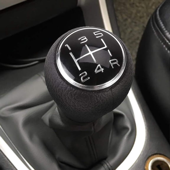 Soumake Gear Shift Knob 5 Speed Practical ABS Anti-slip Auto Shift Knob for Citroen C1 C3 C4