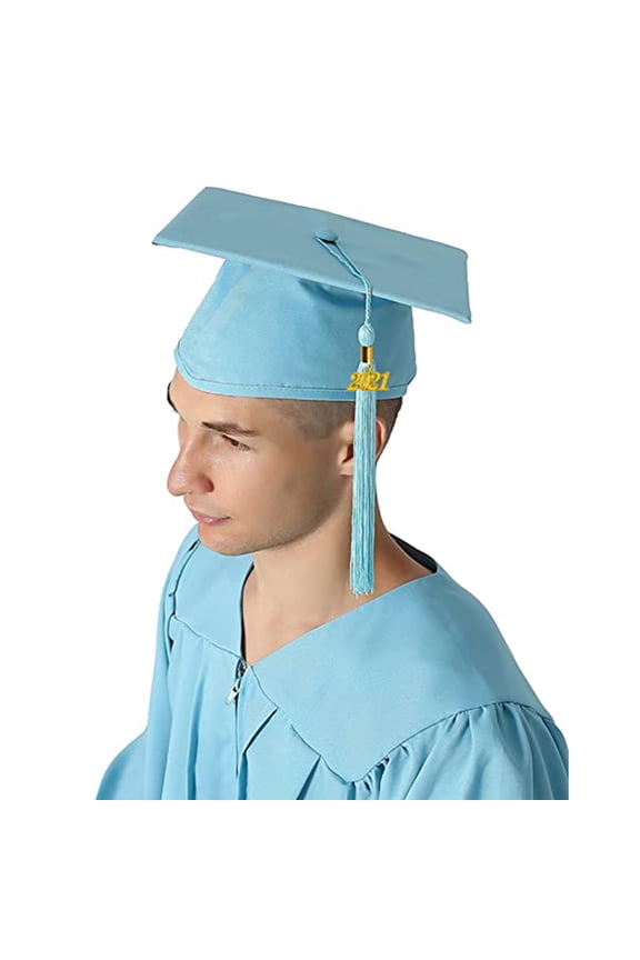 Graduation Hat Unisex Decorative Polyester Adult Graduation Tassel Cap for Bachelor