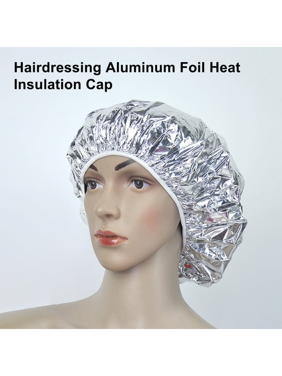 Hair Processing Cap Good Insulation Reusable Skin-friendly Silver Foil Deep Conditioning Cap for Home