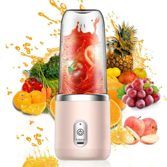 Soumake Handheld Juicer with 6 Stainless-Steel Blades 21000Rpm High Speed Low Noise Rechargeable Wireless Fruit Mixer Juice Extractor