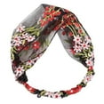 thumbnail image 1 of Soumake Headband Embroidery Flower Pattern Net Yarn Smooth Touch Women Hair Band Hair Accessories, 1 of 5
